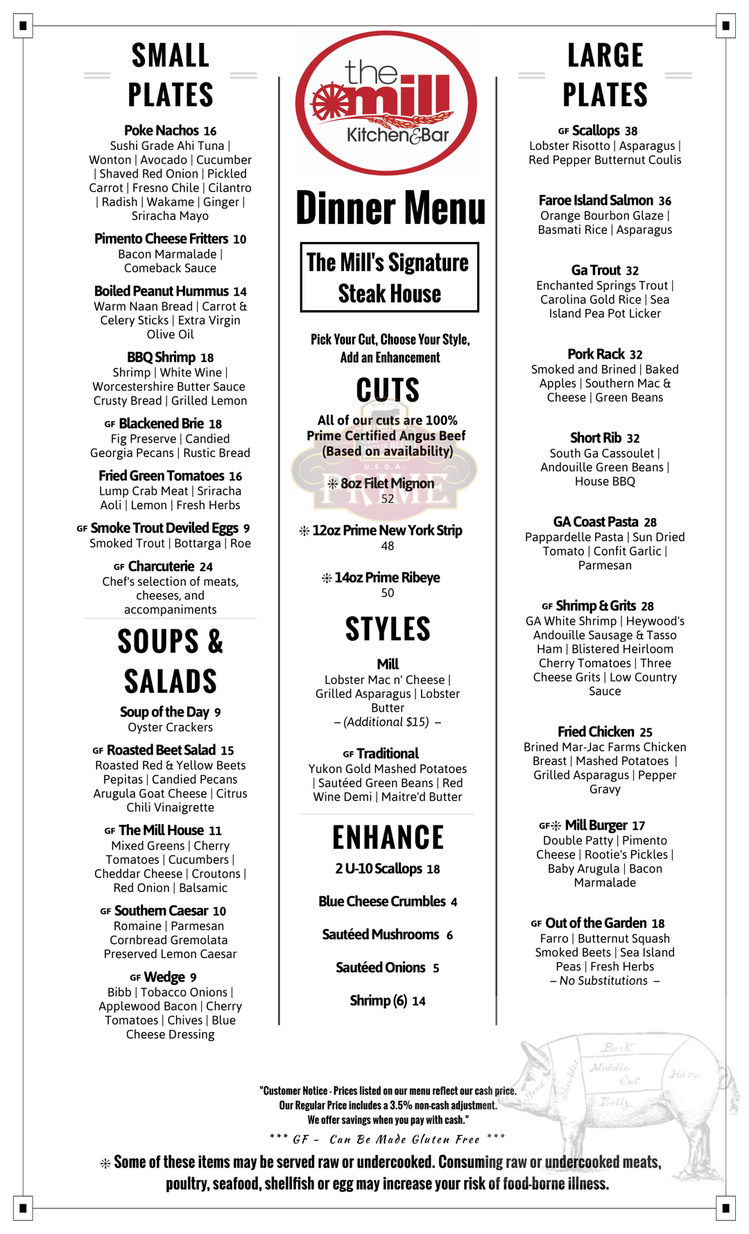 Best Dinner Restaurant Roswell The Mill Kitchen & Bar